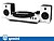 Gira-Discos 33/45/78RPM Preto/Branco C/ 2 Colunas GEMINI TT-900BW - imagem 1