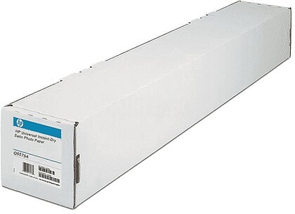 Bobina de Papel Fotográfico HP para Plotter - Branco Semi-Brilhante para Impressão a Jato de Tinta - 610mm x 30,5m - 200g/m²