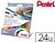 Lapis de cores pentel aguarelaveis caixa com 24 unidades Lapis de cores pentel aguarelaveis caixa com 24 unidades CB9-24U - imagem 1