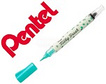 XGFH-PDX : 5 x Pincel pentel milky brush cor pastel turquesa Pincel pentel milky brush cor pastel turquesa