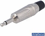 Ficha Jack 3.5mm Macho Mono Niquelada AMPHENOL KM2P