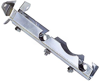 SUPORTE tubo de 12 mm. FRENTE DUPLA CROMO 5