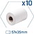 iggual Pack 10 rollos papel tTrmico datßfono 57x35 IGG319192p10 - imagem 1