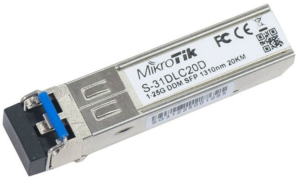 MikroTik S-31DLC20D Módulo SFP Monomodo 20Km