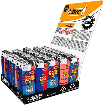 G-55042 : 55042 ENCENDEDOR MINI, DE PIEDRA, BARÇA II, DISEÑOS VARIADOS
