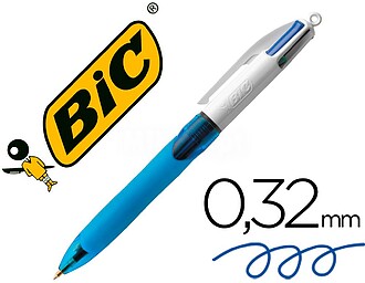 12 x Esferográfica bic quatro cores fashion mini Esferográ...