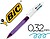 12 x Esferográfica Bic quatro cores com grip cores pastel ponta 1,3 mm Esferográfica Bic quatro cores com grip cores pastel ponta 1,3 mm 8922901 - imagem 1