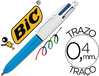 12 x Esferográfica bic quatro cores ponta média 1 mm Esfer...