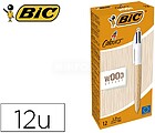 Esferográfica bic quatro cores madeira caixa de 12 unidades cores sortidas Esferográfica bic quatro cores madeira caixa de 12 unidades cores sortidas 508964