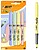 Bic Highlighter Grip Pack com 4 Marcadores Fluorescentes Pastel - Ponta Chanfrada - Traço entre 1.60 e 3.30 mm - Grip Texturizado - Cores Sortidas 302801 - imagem 1