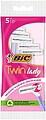 Máquina de Depilar Descartável Twin Lady Pack 5 unid G-97153