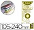 Separador Exacompta Cartolina de 180 GR Conjunto de 100 Separadores 105X240 MM com 12 Furos Cor Amarelo 13425B - imagem 1