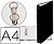 Carpeta de 2 Anillas 30MM Redondas Exacompta Din A4 Carton Forrado Preto 54371E - imagem 1