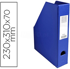 90152E : PORTA REVISTAS EXACOMPTA PVC LOMBADA 70MM COR AZUL ...