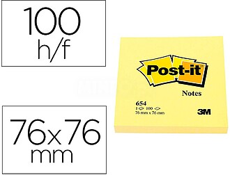 654 Bloco de Post-it com 100 Notas Autocolantes Removíveis ...