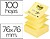 Bloco de Post-it com 100 notas adesivas reposicionáveis - Formato quadrado - 76x76mm - Amarelo claro R-330-AL PO7100317838 - imagem 1
