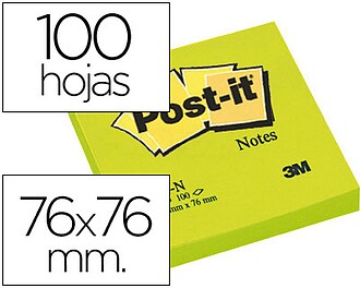 6 x Bloco de notas adesivas post-it verde 76 x 76 mm Bloco d...