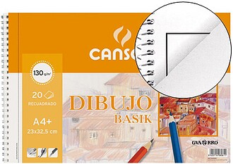 C400110485 : 10 x Bloco de desenho basik din a4+ espiral 23 ...