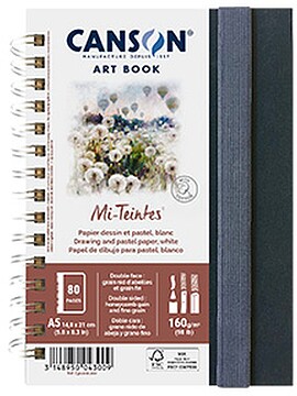Caderno Canson Artbook Mi-Teintes A5 160gr 80 Folhas Caderno Canson Artbook Mi-Teintes A5 160gr 80 Folhas