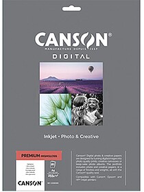 Papel 255gr Foto Canson Premium Highgloss A4 20 Folhas Papel...
