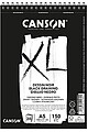 Bloco Espiralado Canson XL Dessin Noir A5 150gr 20 Folhas Bloco Espiralado Canson XL Dessin Noir A5 150gr 20 Folhas