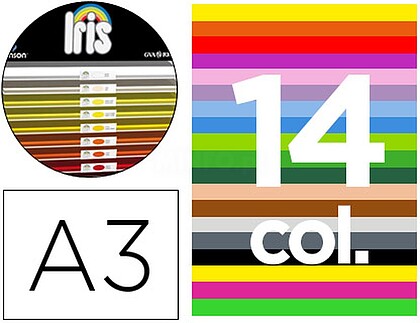 0040835 : CARTOLINA GUARRO A-3 29,7X42 CMS CONTEUDO “A” CORES SORTIDAS185 GRS