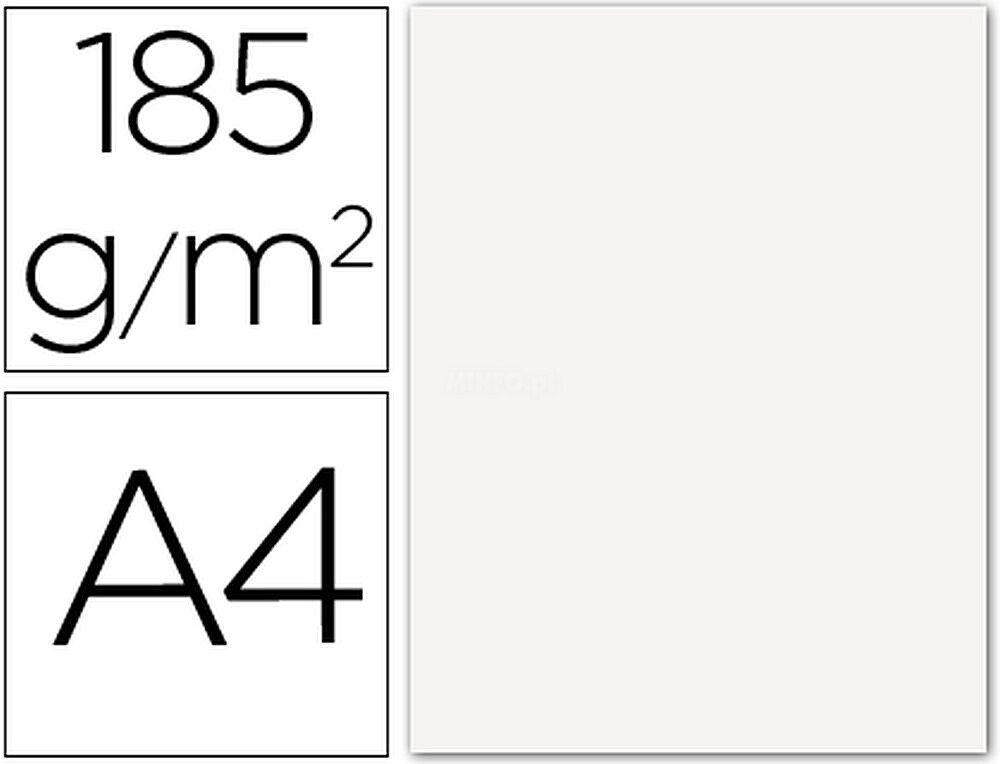 Cartolina Guarro Din A4 Branco 185 GR Embalagem de 50 Folhas 200040152