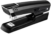 Maped Essentials Meia Faixa Agrafador de Mesa - Até 20 Folhas de Cada Vez - Aceita Agrafadores 22/6 24/6 26/6 - Grampeamento Fechado - Cor Preta 354311