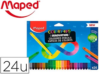 Maped Color`Peps Infinity Pack de 24 Lápis de Cores de Dura...
