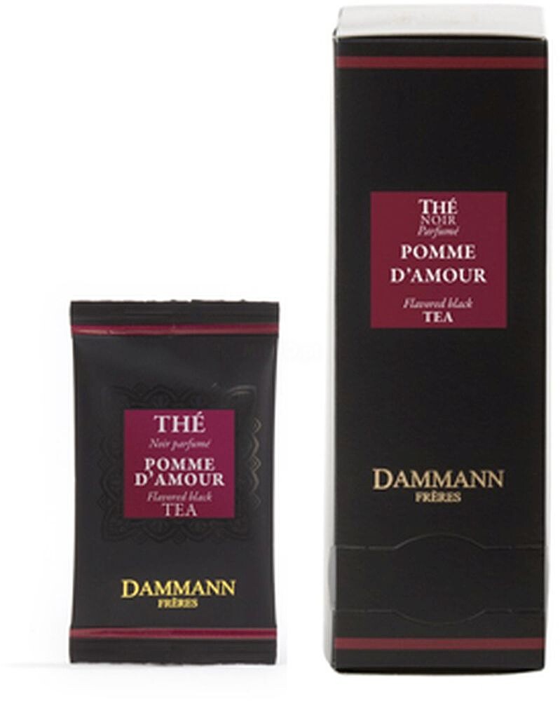 Cha Bolsas Preto Pomme d’amour Dammann 24un