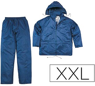CONJUNTO DE CHUVA DELTAPLUS 400 POLIESTER/PVC AZUL MARINHO T...