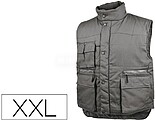 Sierrgr-XX : Colete Detalplus Multibolsos Cintura Elastica Cor Cinza Tamanho XXL