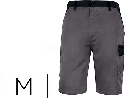 M1BE2GRTM : Bermuda deltaplus com cintura ajustavel e 5 bolsos cor cinza-verde tamanho m Bermuda deltaplus com cintura ajustavel e 5 bolsos cor cinza-verde tamanho m