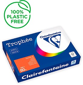 1761PC : Papel cor trophee a4 80 gr laranja intenso embalage...