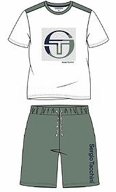 PIJAMA MASCULINO PYJASHORT Sergio Tacchini 39492827 - Branco...