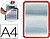 Moldura Porta-Anuncio Magnetico Tarifold Din A4 EN PVC Cor Vermelho Pack de 2 194953 - imagem 1