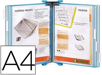 414171 : PORTA CATALOGO DE PAREDE METALTARIFOLD COM 10 BOLSS...