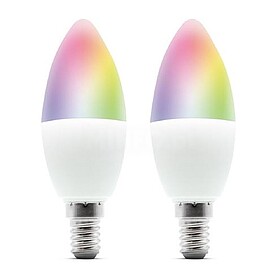 495740 : METRONIC - Pack 2 Lampadas Inteligente Led RGB Wi-F...