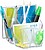 Organizador de Secretaria Cep Con 8 Compartimentos Plastico Transparente 1005800111 - imagem 1
