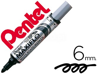 12 x Marcador pentel mwl5m quadro br maxiflo preto. Marcador...