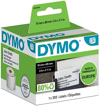 Rolo Etiqueta LW 89x51mm BL S0929100 : S0929100
