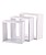 Conjunto de 3 Estantes Tipo Cubo Branco - 83704 - imagem 1