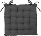 Almofada para Cadeira Estilo Galleta Cor Cinza Escuro 38x38cm 68033