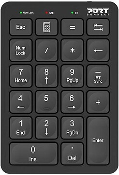 900802 : PORT TECLADO NUMERICO BLUETOOTH RECARREGAVEL