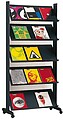 Expositor Paperflow de Solo Metalico Preto com Rodas 1650 X 380 X 825 MM 255.01