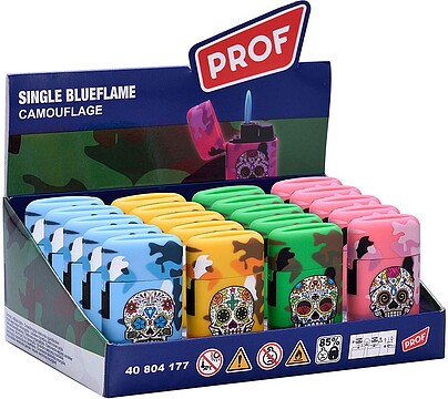 90919 ACENDEDOR CÁPSULA CAMUFLAJE MODELO CRÂNios