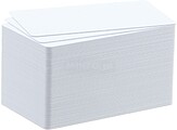 Badgy Paper Blank Cards White : 30MIL-0.76MM 1 Pack of 100 Cards CBGCP030W