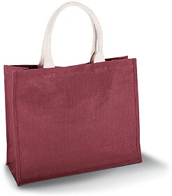KI0219 Saco de praia em juta tam: One Size cor: Wine : Kimoo...