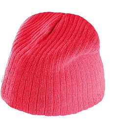 KP517 Gorro em malha canelada tam: One Size cor: Strawberry ...