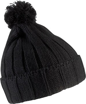 Gorro com pompom e dobra KP519